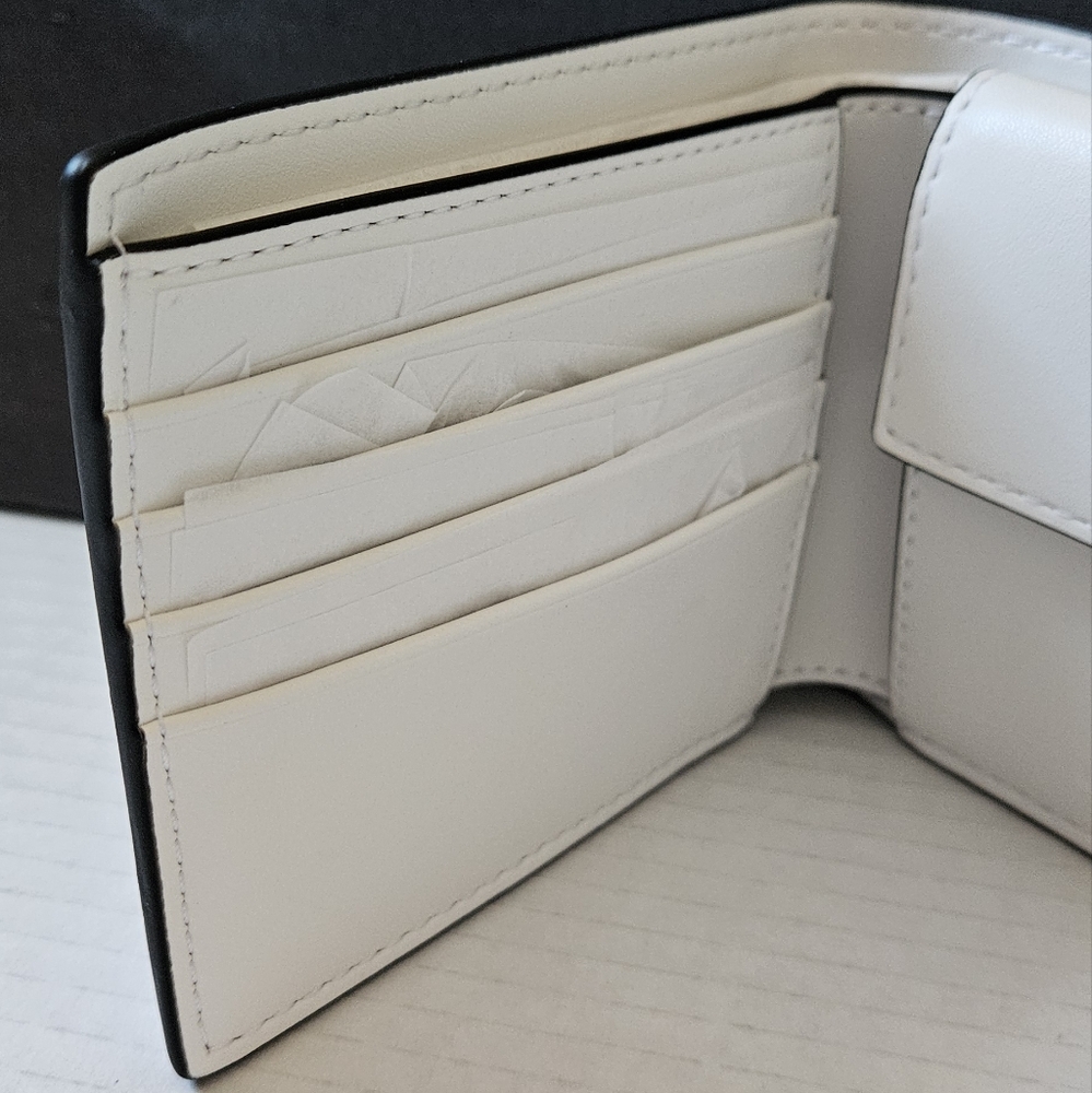Michael Kors White Cooper Pebble Leather Bifold Wallet with Coin Pouch NWT - Picture 5 of 14